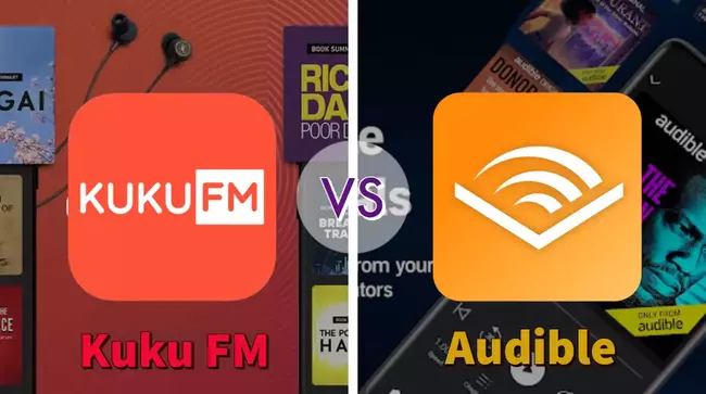 Kuku fm vs Audible audiobook